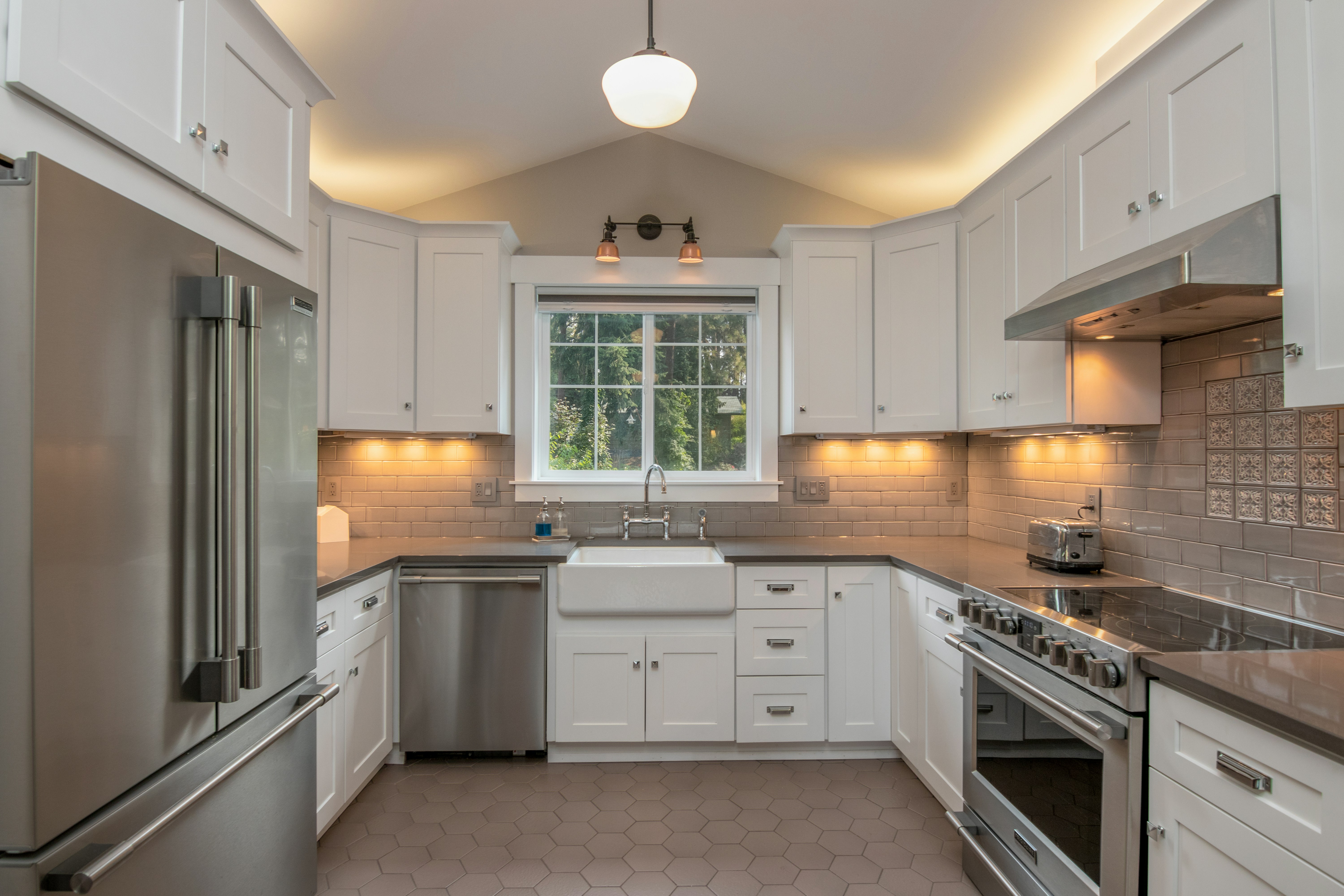 Professional remodelers at work